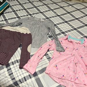 3 girls long sleeve size 7/8 shirts